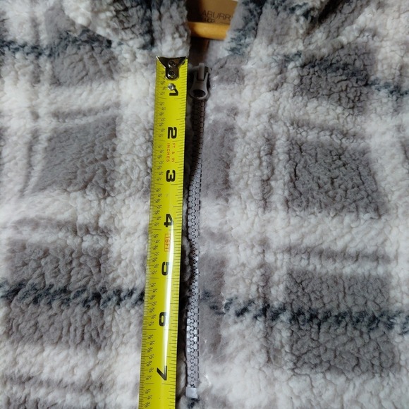 Koolaburra UGG Brushed Back Sherpa Hoodie Pullover Portobello Plaid  2X XXL 1/4 - Picture 10 of 15